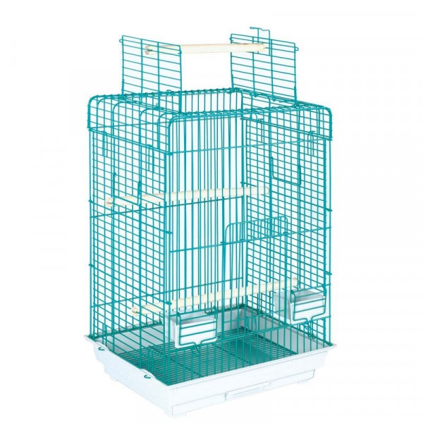 removable cage with top opening for parrots