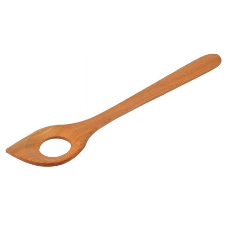 CHERRY WOOD SPOON WITH HOLE 32 CM